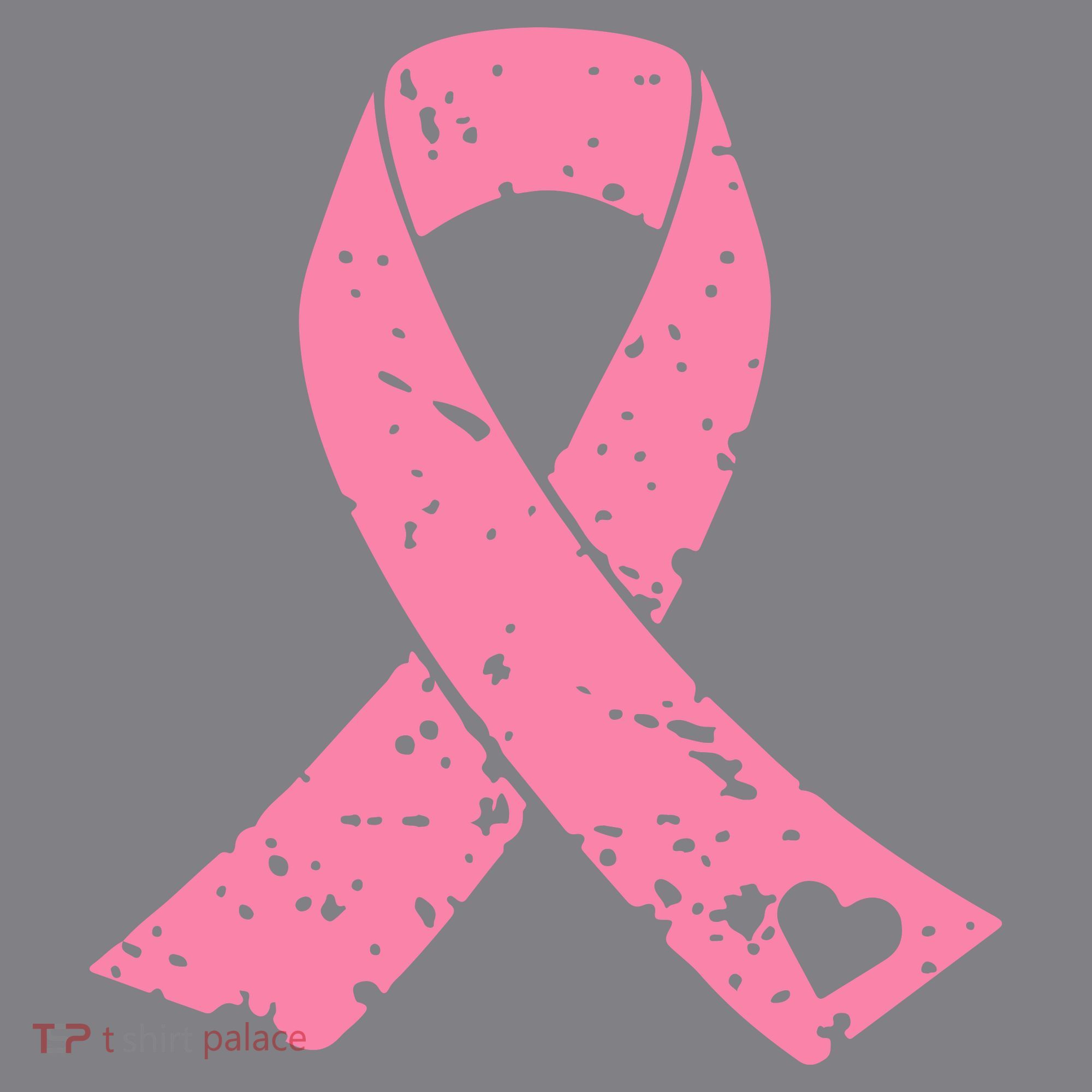 Distressed Pink Ribbon, Breast Cancer Women's T-Shirt