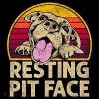 Dog Pitbull Resting Pit Face Funny Gift For Pitbull Lovers Gift Bucket Hat thumb 4