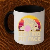 Dog Pitbull Resting Pit Face Funny Gift For Pitbull Lovers Gift Coffee Mug thumb 2