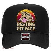 Dog Pitbull Resting Pit Face Funny Gift For Pitbull Lovers Gift Hat thumb 0