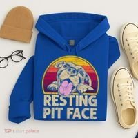 Dog Pitbull Resting Pit Face Funny Gift For Pitbull Lovers Gift Hoodie thumb 4