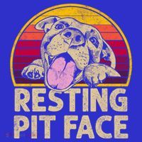 Dog Pitbull Resting Pit Face Funny Gift For Pitbull Lovers Gift Coaster thumb 2