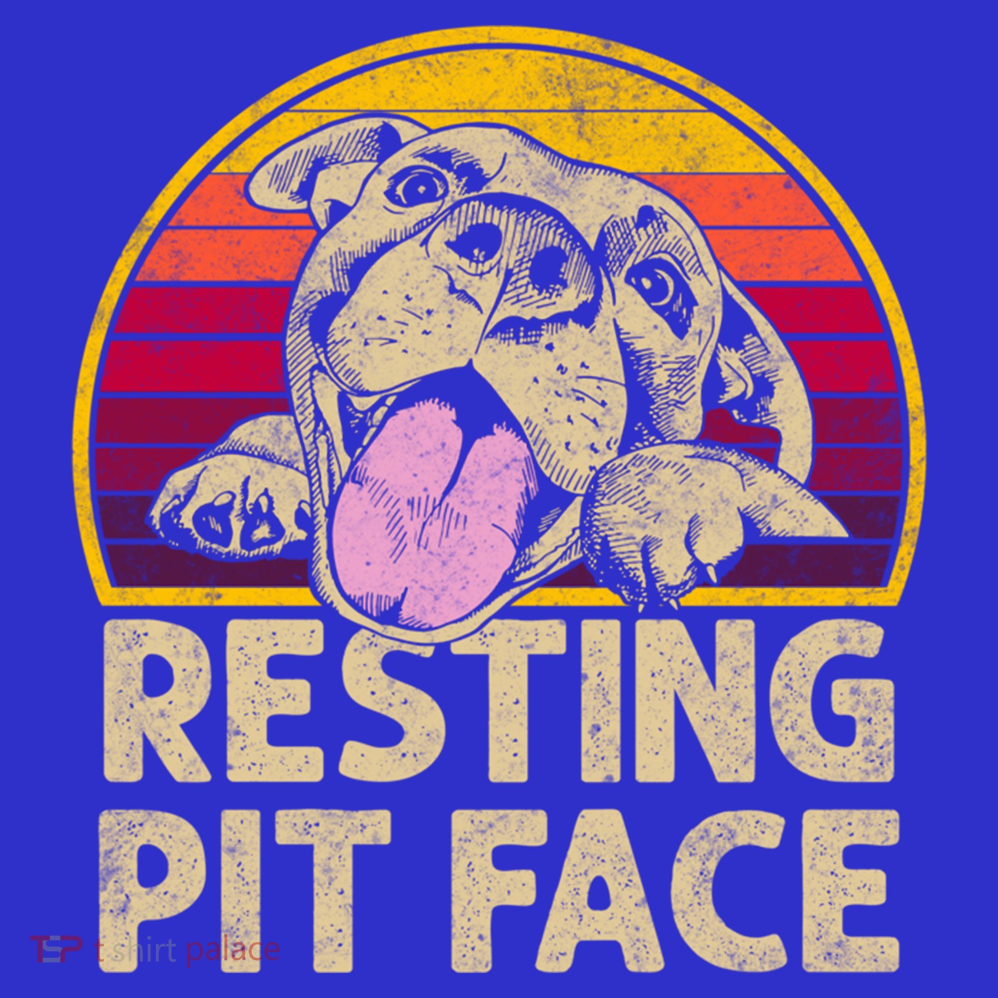 Dog Pitbull Resting Pit Face Funny Gift For Pitbull Lovers Gift Toddler Hoodie