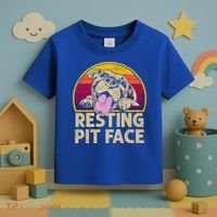 Dog Pitbull Resting Pit Face Funny Gift For Pitbull Lovers Gift Toddler T-Shirt thumb 3