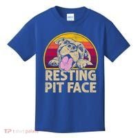 Dog Pitbull Resting Pit Face Funny Gift For Pitbull Lovers Gift Kids T-Shirt thumb 0
