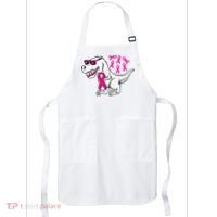 Dinosaur Pink Ribbon Breast Cancer Awareness Month Warrior Apron thumb 0