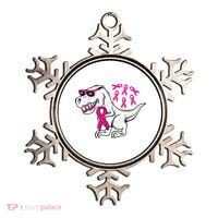 Dinosaur Pink Ribbon Breast Cancer Awareness Month Warrior Ornament thumb 0