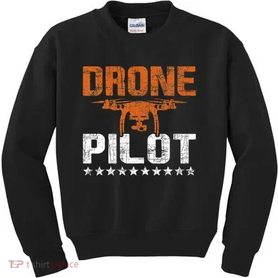Drone Pilot Rc Flight Operator Quadcopter Flying Expert Kids Sweatshirt