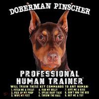 Doberman Pinscher Red Professional Human Trainer Cute Dog Women's Hoodie thumb 2