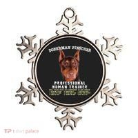 Doberman Pinscher Red Professional Human Trainer Cute Dog Ornament thumb 0