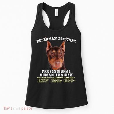 Doberman Pinscher Red Professional Human Trainer Cute Dog Women's Tank Top