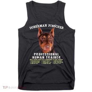 Doberman Pinscher Red Professional Human Trainer Cute Dog Tank Top