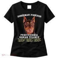 Doberman Pinscher Red Professional Human Trainer Cute Dog Women's T-Shirt thumb 0