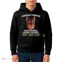 Doberman Pinscher Red Professional Human Trainer Cute Dog Kids Hoodie thumb 4