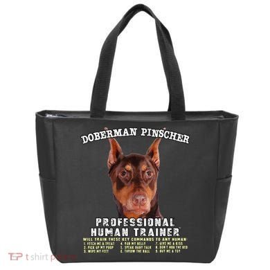 Doberman Pinscher Red Professional Human Trainer Cute Dog Tote Bag