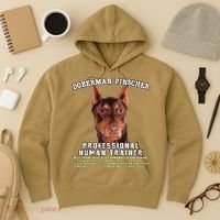 Doberman Pinscher Red Professional Human Trainer Cute Dog Hoodie thumb 3