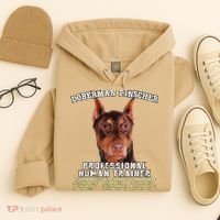 Doberman Pinscher Red Professional Human Trainer Cute Dog Hoodie thumb 4