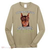 Doberman Pinscher Red Professional Human Trainer Cute Dog Long Sleeve Shirt thumb 0