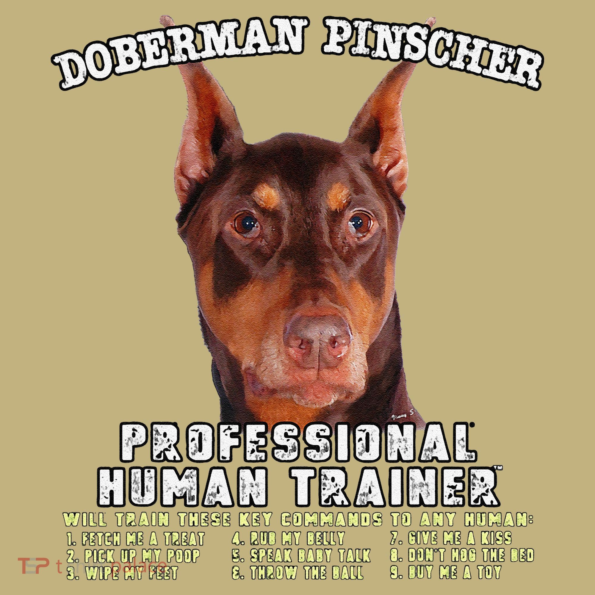 Doberman Pinscher Red Professional Human Trainer Cute Dog Sweatshirt