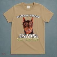 Doberman Pinscher Red Professional Human Trainer Cute Dog T-Shirt thumb 5