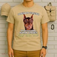 Doberman Pinscher Red Professional Human Trainer Cute Dog T-Shirt thumb 6