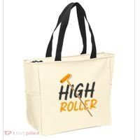 Decorator Paint Roller High Roller Funny House Painter Tote Bag thumb 2