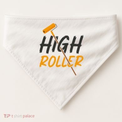 Decorator Paint Roller High Roller Funny House Painter USA-Made Doggie Bandana