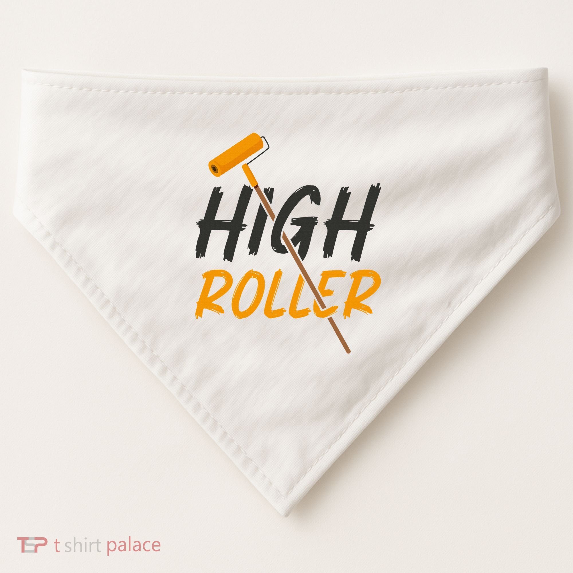 Decorator Paint Roller High Roller Funny House Painter USA-Made Doggie Bandana
