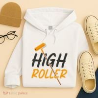 Decorator Paint Roller High Roller Funny House Painter Hoodie thumb 4