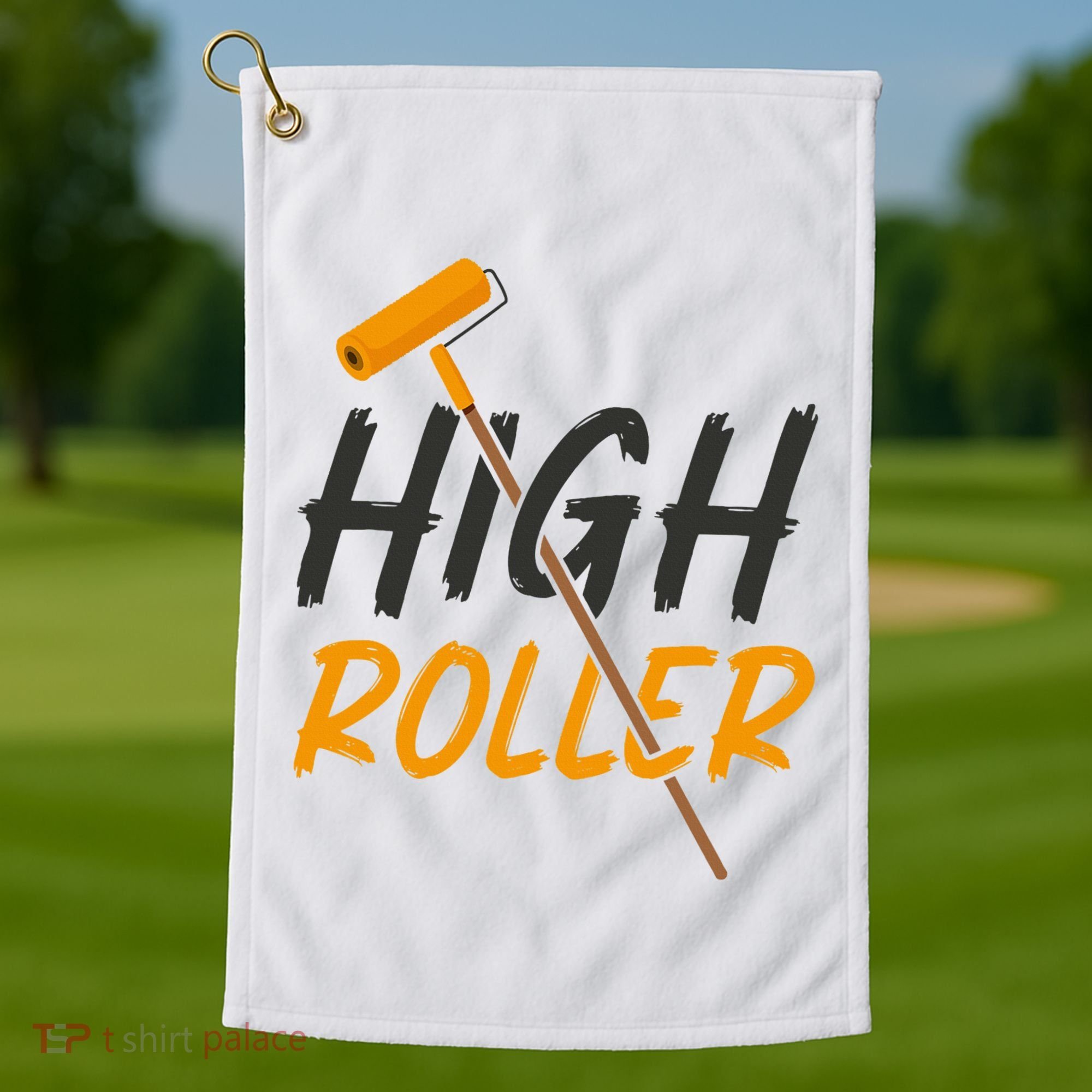 Decorator Paint Roller High Roller Funny House Painter Golf Towel