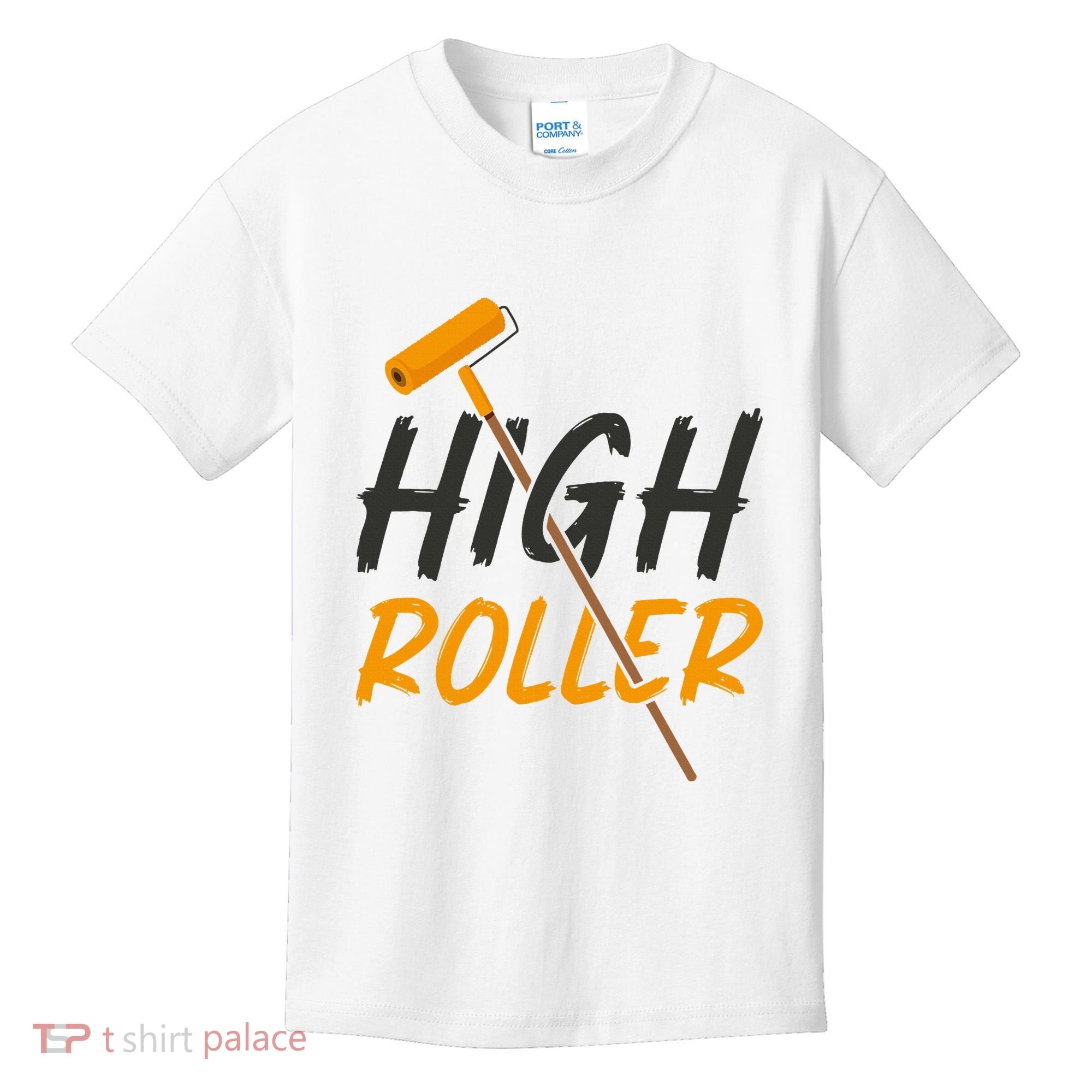 Decorator Paint Roller High Roller Funny House Painter Kids T-Shirt