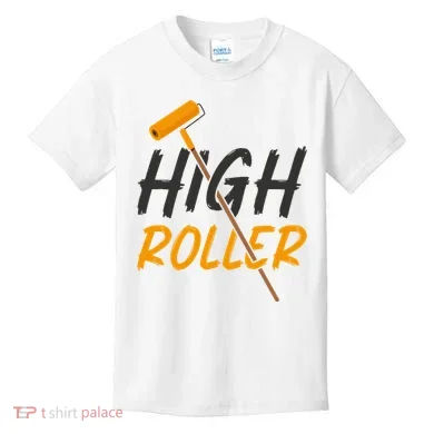 Decorator Paint Roller High Roller Funny House Painter Kids T-Shirt