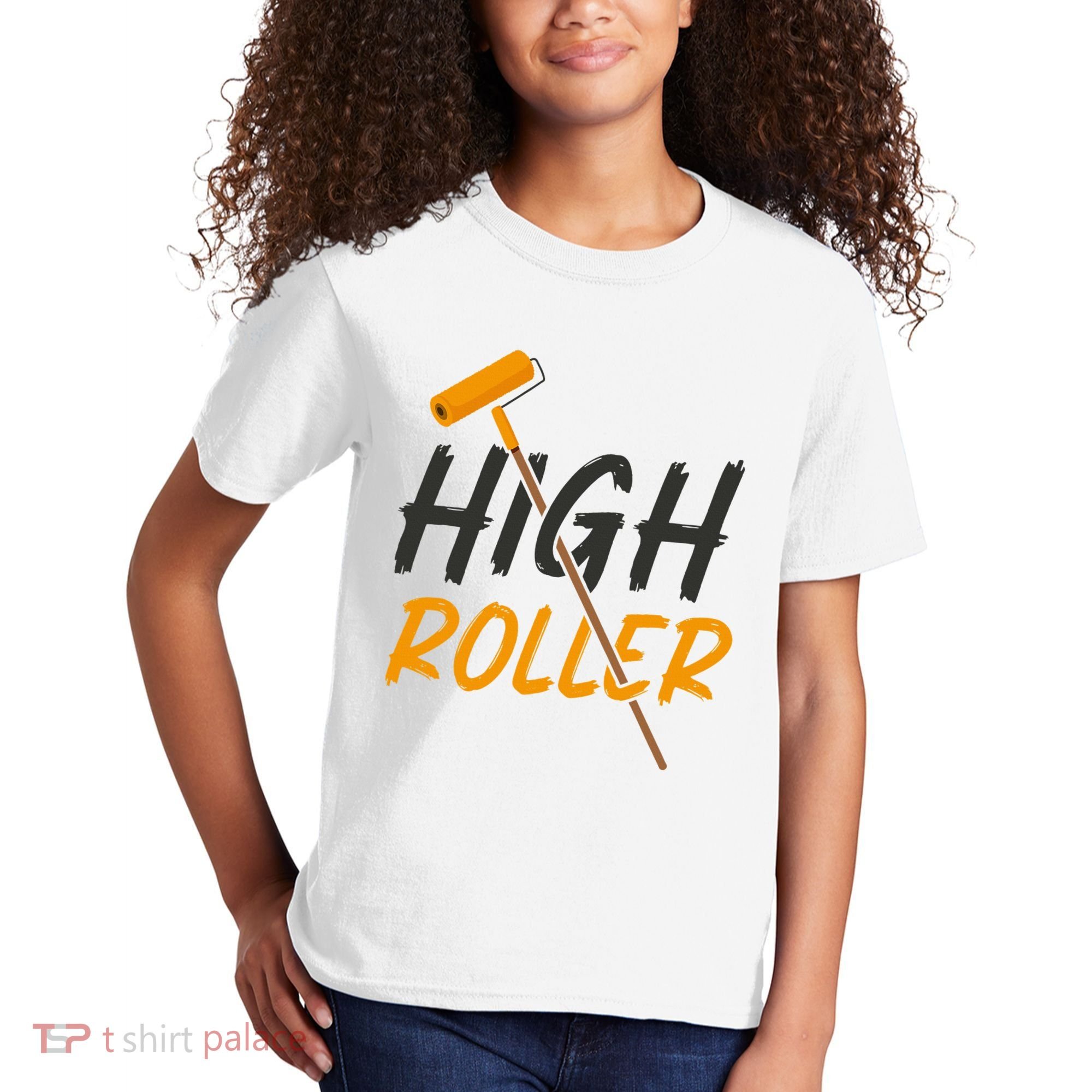 Decorator Paint Roller High Roller Funny House Painter Kids T-Shirt