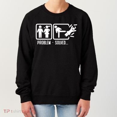 Divorce Problem Solved Funny Break Up Women's Sweatshirt