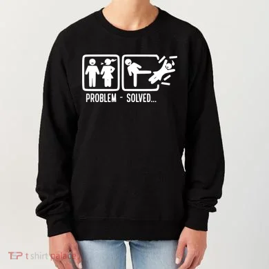 Divorce Problem Solved Funny Break Up Women's Sweatshirt