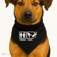 Divorce Problem Solved Funny Break Up USA-Made Doggie Bandana thumb 1