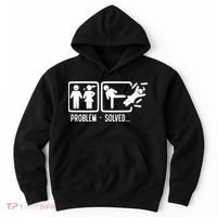 Divorce Problem Solved Funny Break Up Hoodie thumb 0