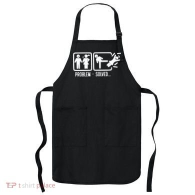 Divorce Problem Solved Funny Break Up Apron