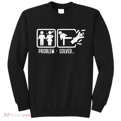 Divorce Problem Solved Funny Break Up Sweatshirt