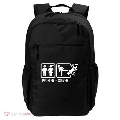 Divorce Problem Solved Funny Break Up Backpack