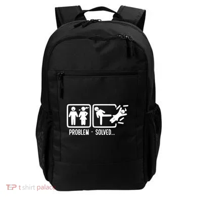 Divorce Problem Solved Funny Break Up Backpack