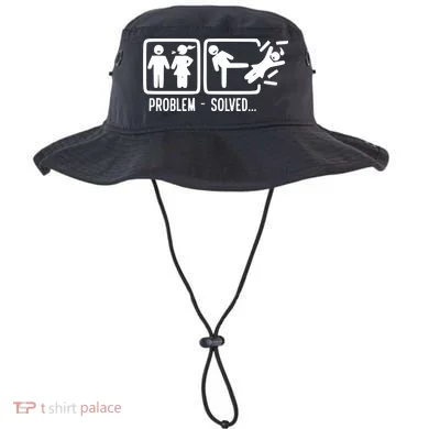 Divorce Problem Solved Funny Break Up Bucket Hat