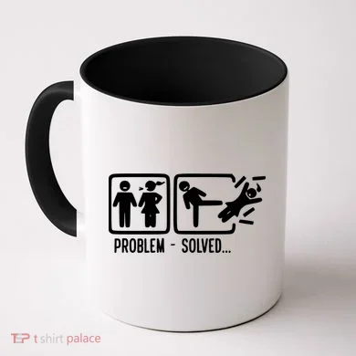 Divorce Problem Solved Funny Break Up Coffee Mug