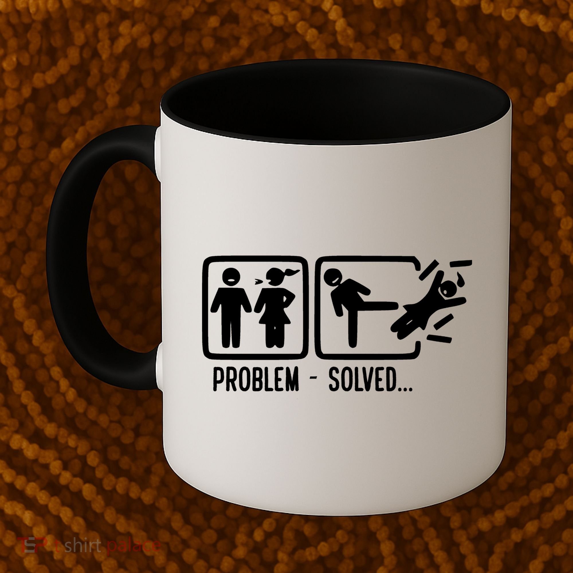 Divorce Problem Solved Funny Break Up Coffee Mug