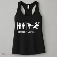 Divorce Problem Solved Funny Break Up Women's Tank Top thumb 3