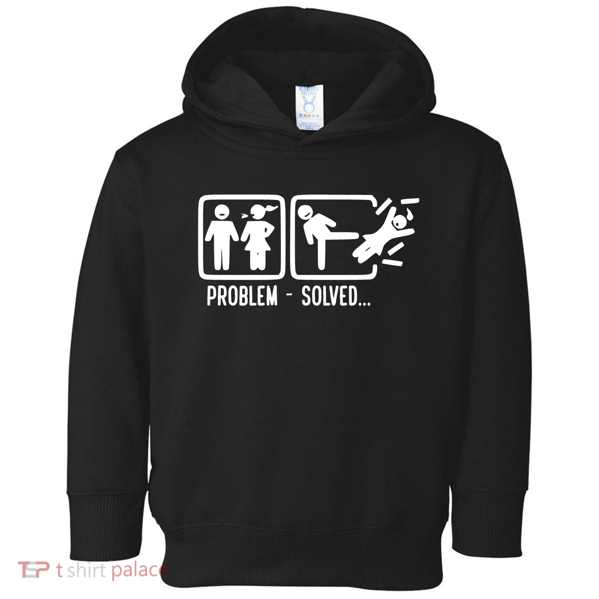 Divorce Problem Solved Funny Break Up Toddler Hoodie