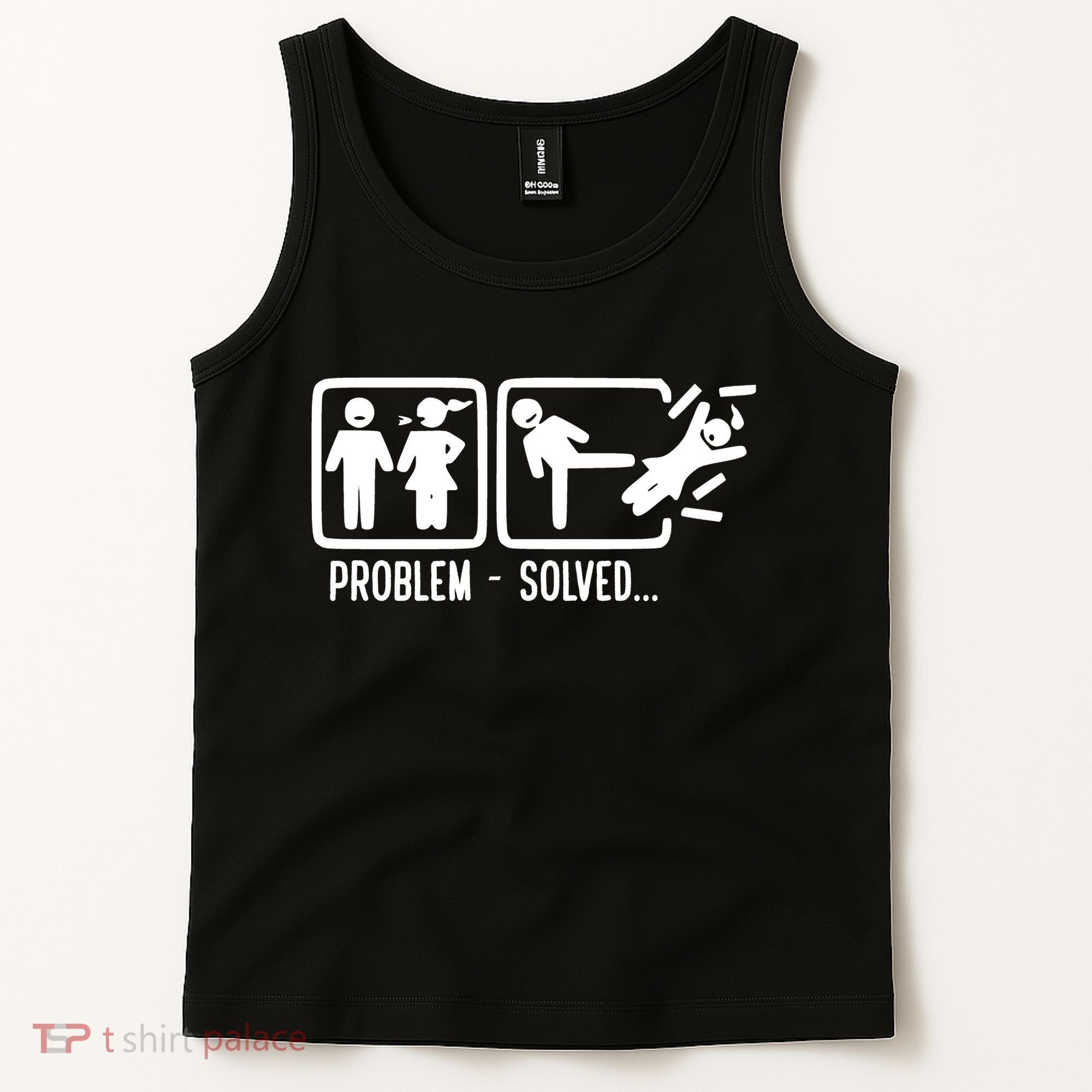 Divorce Problem Solved Funny Break Up Tank Top