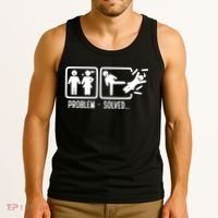 Divorce Problem Solved Funny Break Up Tank Top thumb 3