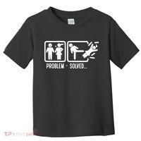 Divorce Problem Solved Funny Break Up Toddler T-Shirt thumb 0