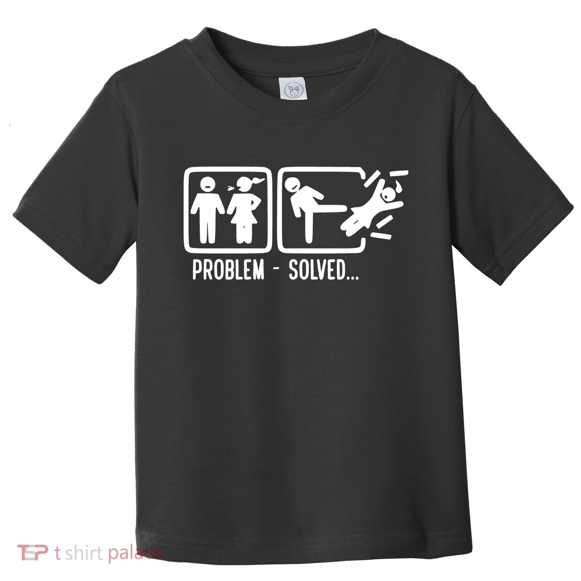 Divorce Problem Solved Funny Break Up Toddler T-Shirt